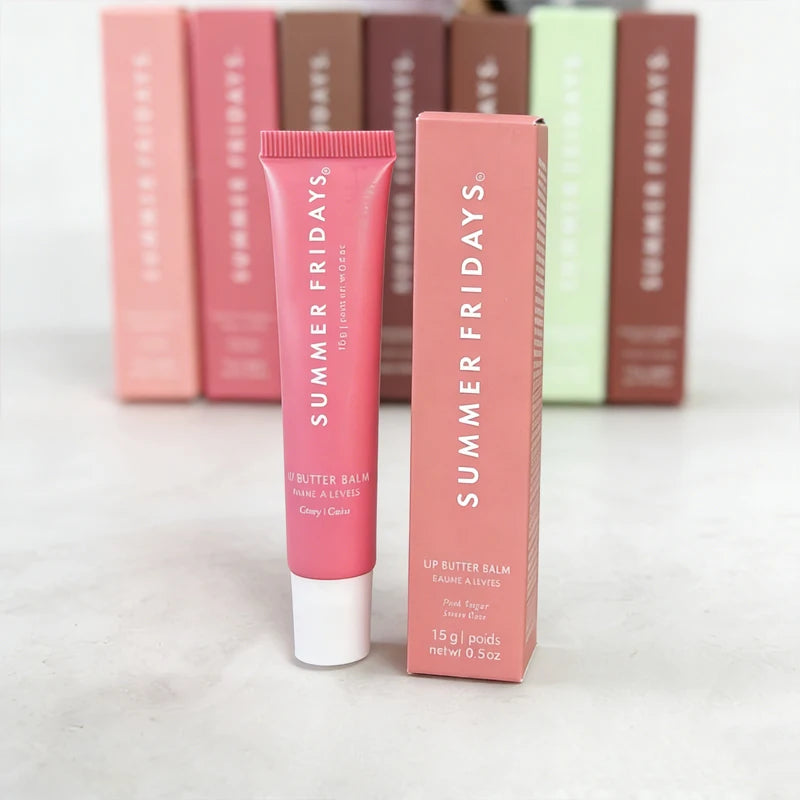 Summer Fridays-bálsamo labial hidratante, espejo, brillo de labios, vainilla, rosa, azúcar, rosa, goya, olor, lápiz labial, maquillaje de aceite transparente