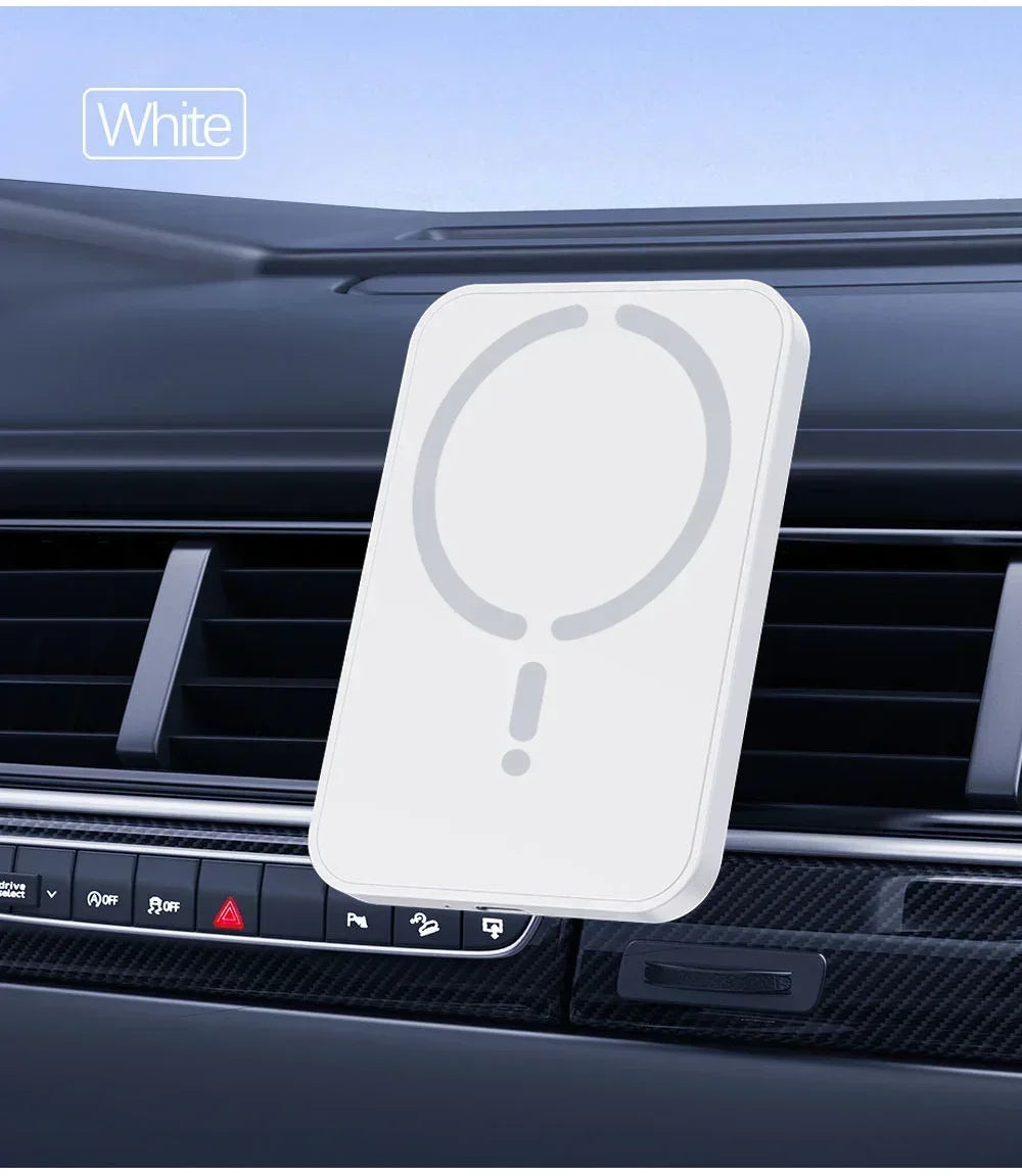 Soporte Magnético para Teléfono con GPS para Rejilla de Ventilación de Coche, Cargador Inalámbrico Rápido para iPhone Magsafe 17 16 15 14 13 12 Pro Max