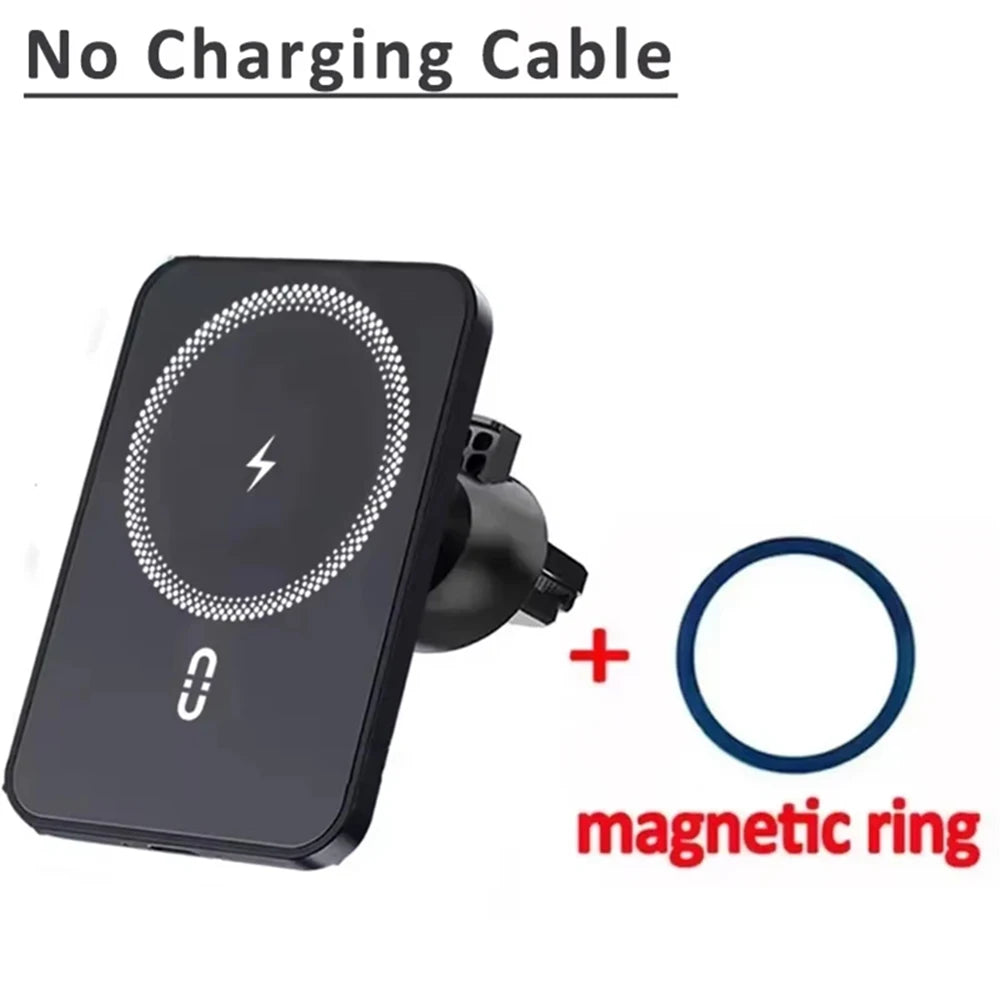 Soporte Magnético para Teléfono con GPS para Rejilla de Ventilación de Coche, Cargador Inalámbrico Rápido para iPhone Magsafe 17 16 15 14 13 12 Pro Max