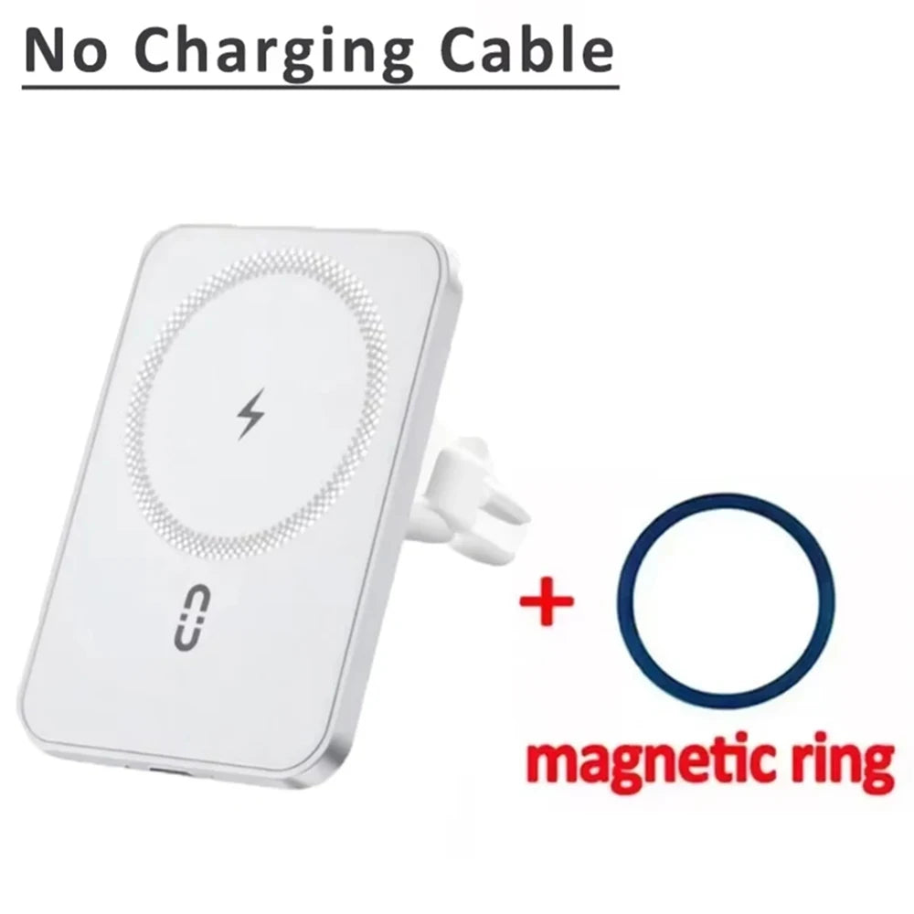 Soporte Magnético para Teléfono con GPS para Rejilla de Ventilación de Coche, Cargador Inalámbrico Rápido para iPhone Magsafe 17 16 15 14 13 12 Pro Max